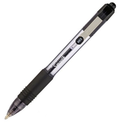 Zebra Z-Grip Smooth Rectractable Ballpoint Pen 1.0mm Tip Black (Pack 12) - 22561