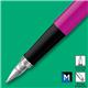 Parker Jotter Fountain Pen Magenta/Stainless Steel Barrel Blue and Black Ink - 2096860