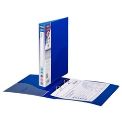 Snopake Superline Ring Binder 2 O-Ring A5 15mm Rings Electra Blue (Pack 10) - 10109