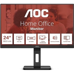 AOC E3 23.8 Inch 1920 x 1080 Pixels Full HD IPS Panel HDMI VGA DisplayPort Height Adjustable Monitor
