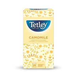 Tetley Camomile Tea Bags Individually Wrapped and Enveloped (Pack 25) - NWT202