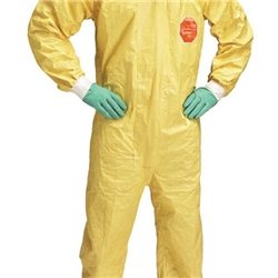 Dupont Tyche 2000C CHA5 Hooded Coverall Yellow XL TYCBSXL