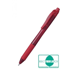 Pentel Energel X Gel Retractable Gel Rollerball Pen 1.0mm Tip 0.5mm Line Red (Pack 12) - BL110-BX