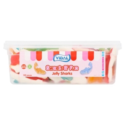  Vidal Sweets R' Fun Jelly Sharks 120 Pieces 720g