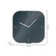 Leitz Cosy Silent Glass Wall Clock Velvet Grey 90170089