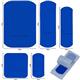 HypaPlast Blue Visually Detectable Plaster Assorted Sizes (Pack 100) - D6010
