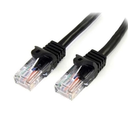 StarTech.com 5m Black Snagless Cat5e UTP Patch Cable