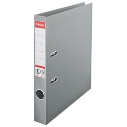 Esselte Lever Arch File No.1 Polypropylene A4 50mm Grey (Pack 10) - 811480