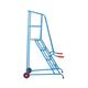 Climb-It Loading Step 4 Tread Open Back Powder Coated Blue SLS04P