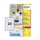 Avery Laser Label 40mm Diameter 24 Per A4 Sheet Crystal Clear (Pack 600 Labels) L7780-25
