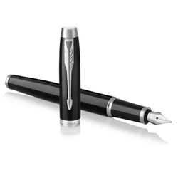 Parker IM Fountain Pen Black Barrel Blue Ink Gift Box - 1931651