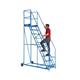Climb-It Warehouse Safety Steps 600mm Platform 10 Tread Blue AHWS10BL