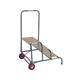 Climb-It Wide Work Steps with Chequer Plate 3 Tread 200mm Platform Silver SWW13C