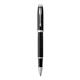 Parker IM Rollerball Pen Black/Chrome Barrel Black Ink Gift Box - 1931658