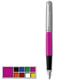 Parker Jotter Fountain Pen Magenta/Stainless Steel Barrel Blue and Black Ink - 2096860