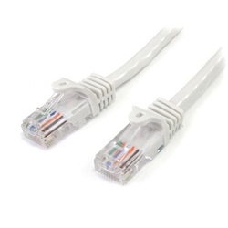 StarTech.com 0.5m White Snagless Cat5e Patch Cable