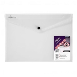 Snopake Lite Polyfile Wallet File Polypropylene A4 Clear (Pack 5) - 15412