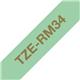 Brother Gold On Mint Green Printer Ribbon 12mm x 4m - TZERM34
