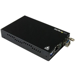 StarTech.com GbE Copper to Fiber Converter SM LC 20km