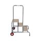Climb-It Wide Work Steps with Chequer Plate 3 Tread 200mm Platform Silver SWW13C