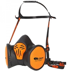 Climax Ffabek1p3 Maintenance Free Half Mask Black & Orange CXPCX730