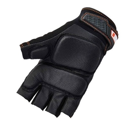 Ergodyne Impact Fingerless Gloves 1Pr Black/Grey S EY900S