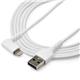 StarTech.com 2m White Angled Lightning to USB Cable