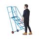 Climb-It Loading Step 4 Tread Open Back Powder Coated Blue SLS04P