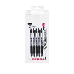 Zebra Z-Grip Smooth Ballpoint Pen 1.0mm Tip Black (Pack 50) - 02759