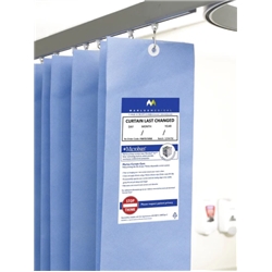 1.8M UNI-GLIDE ANTI-BAC Curtains 1950 - Pastel Blue - SINGLE