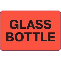 Glass Bottles Bespoke Sticker (RED)