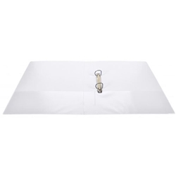 Exacompta Kreacover Presentation Ring Binder PVC 2 D-Ring A4 25mm Rings White (Pack 10) - 51826E