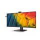 Philips 5000 Series 40B1U5601H 40 Inch 3440 x 1440 Pixels Dual Quad HD IPS Panel HDMI DisplayPort USB-C Docking Monitor with Built-in Webcam
