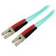 StarTech.com 1m Aqua MM 50 125 OM4 Fiber Optic Cable