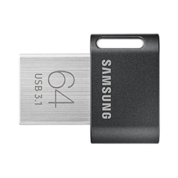 Samsung MUF 64AB 64GB Fit Plus USB3.1 Flash Drive Grey Silver