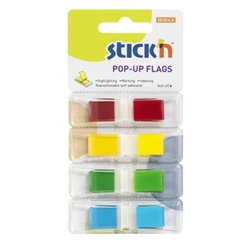 ValueX Index Flags Repositionable 12x45mm 4x35 Tabs Assorted Colours (Pack 140) 26020