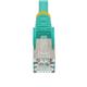 StarTech.com 50cm CAT6a Snagless RJ45 Aqua Cable with Strain Reliefs