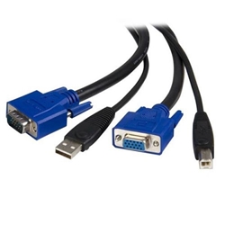 StarTech.com 4.5m 2in1 Universal USB KVM Cable