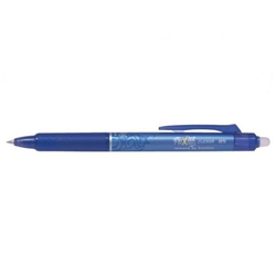 Pilot FriXion Clicker Erasable Retractable Gel Rollerball Pen 0.5mm Tip 0.25mm Line Blue (Pack 12) - 223101203