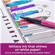 Paper Mate Metallic Felt Tip Pen Medium 0.7mm Tip Assorted Colours (Pack 6) 2137361