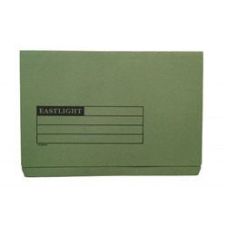 ValueX Document Wallet Full Flap Foolscap 270gsm Green (Pack 50) 45414DENT