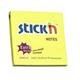 ValueX Extra Sticky Notes 76x76mm 90 Sheets Neon Yellow (Pack 12) 21670