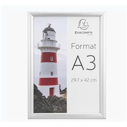Exacompta Wall Snap Frame Poster Holder Aluminium A3 Crystal (Pack 1) -  8394358D
