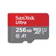 SanDisk Ultra 256GB UHS-I Class 10 MicroSDXC Memory Card and Adapter