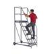 Climb-It Warehouse Safety Steps 600mm Platform 6 Tread Grey AHWS06GY
