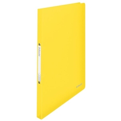 Esselte VIVIDA Ring Binder Polypropylene 2 O-Ring A4 16mm Rings Translucent Yellow (Pack 10) 624036