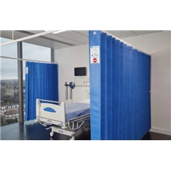 Small 2.4M x 2M C-Fit Fantex Curtain - Blue
