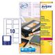 Avery Laser 3.5 inch Diskette Label 70x52mm White (Pack 250 Labels) L7666-25