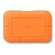 LaCie Rugged 500GB NVMe USB C Orange External Solid State Drive