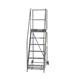 Climb-It Warehouse Safety Steps 600mm Platform 6 Tread Grey AHWS06GY